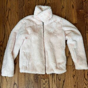 Kendall & Kylie Blush Faux Fur Jacket
